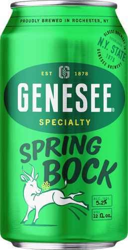 A can of Genesee Spring Bock